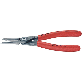 Draper 48 11 J2 SB KNIPEX 48 11 J2 SB Precision Circlip Pliers for internal circlips in bore holes with non-slip plastic coating grey atramentized, 180mm - Code: 75079 - Pack Qty 1
