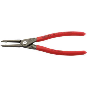Draper 48 11 J3 SB KNIPEX 48 11 J3 SB Precision Circlip Pliers for internal circlips in bore holes with non-slip plastic coating grey atramentized, 225mm - Code: 75080 - Pack Qty 1