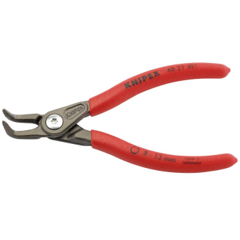 Draper 48 21 J01 SB KNIPEX 48 21 J01 SB Precision Circlip Pliers for internal circlips in bore holes with non-slip plastic coating grey atramentized, 130mm - Code: 75082 - Pack Qty 1