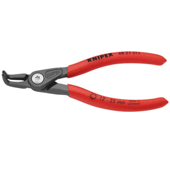 KNIPEX 48 21 J11 SB Precision Circlip Pliers For Internal Circlips In Bore Holes, 130mm - 48 21 J11 SB - Code: 75083 - Pack Qty 1