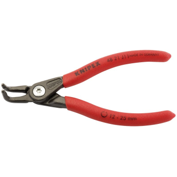 Draper 48 21 J11 SB KNIPEX 48 21 J11 SB Precision Circlip Pliers for internal circlips in bore holes with non-slip plastic coating grey atramentized, 130mm - Code: 75083 - Pack Qty 1