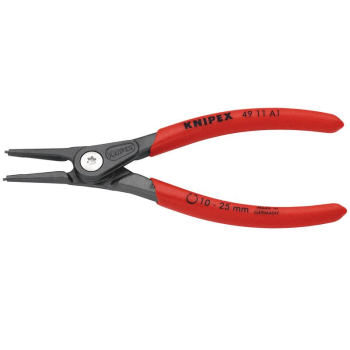 KNIPEX 49 11 A1 SB Precision Circlip Pliers For External Circlips On Shafts, 140mm - 49 11 A1 SB - Code: 75089 - Pack Qty 1