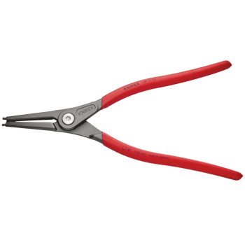Draper 49 11 A4 SB KNIPEX 49 11 A4 SB Precision Circlip Pliers for external circlips on shafts with non-slip plastic coating grey atramentized, 320mm - Code: 75092 - Pack Qty 1