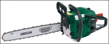 DRAPER 450mm Petrol Chainsaw with Oregon® Chain and Bar (45cc) - Pack Qty 1 - Code: 75186