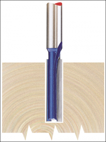 Draper RB2 TCT Router Bit, 1/4 inch  Straight, 6.35 x 25mm - Code: 75331 - Pack Qty 1
