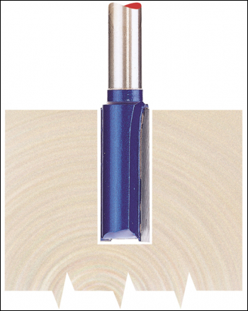 Draper RB3 TCT Router Bit, 1/4 inch  Straight, 9.5 x 25mm - Code: 75332 - Pack Qty 1