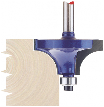 Draper RB10 TCT Router Bit, 1/4 inch  Beading, 38 x 20mm - Code: 75339 - Pack Qty 1