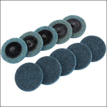Draper SCP2 Polycarbide Abrasive Pads, 50mm, Fine (Pack of 10) - Code: 75622 - Pack Qty 1