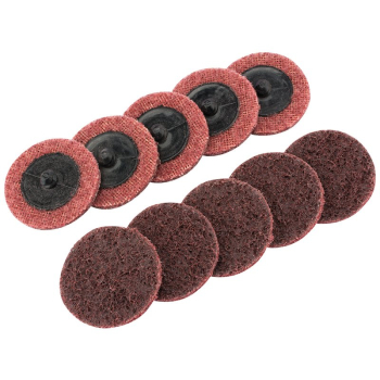 Draper SCP2 Polycarbide Abrasive Pads, 50mm, Medium (Pack of 10) - Code: 75623 - Pack Qty 1
