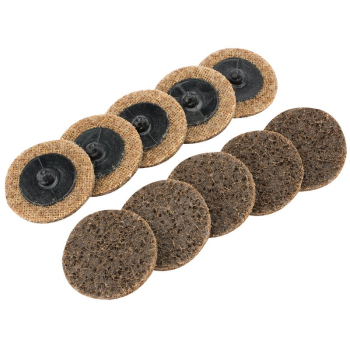Draper SCP2 Polycarbide Abrasive Pads, 50mm, Coarse (Pack of 10) - Code: 75625 - Pack Qty 1