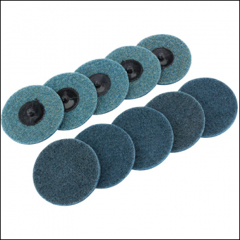 Draper SCP3 Polycarbide Abrasive Pads, 75mm, Fine (Pack of 10) - Code: 75626 - Pack Qty 1
