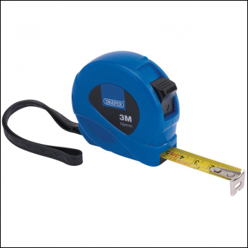 Draper EMTC Measuring Tape, 3m/10ft x 16mm, Blue - Code: 75880 - Pack Qty 1