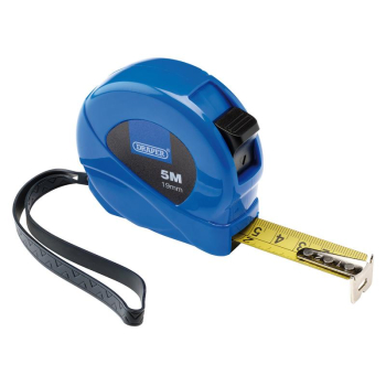 Draper EMTC Measuring Tape, 5m/16ft x 19mm, Blue - Code: 75881 - Pack Qty 1