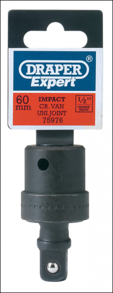 Draper 608 Impact Universal Joint, 1/2 inch  Sq. Dr. - Code: 75976 - Pack Qty 1