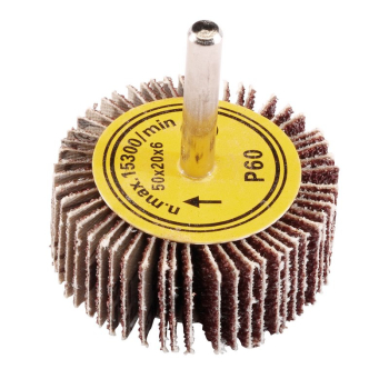 Draper PTAFW Abrasive Flap Wheel, 50 x 20mm, 60 Grit - Code: 76452 - Pack Qty 1