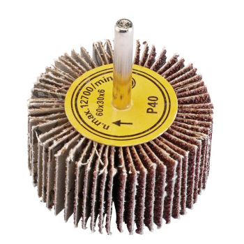 Draper PTAFW60 Abrasive Flap Wheel, 60 x 30mm, 40 Grit - Code: 76466 - Pack Qty 1