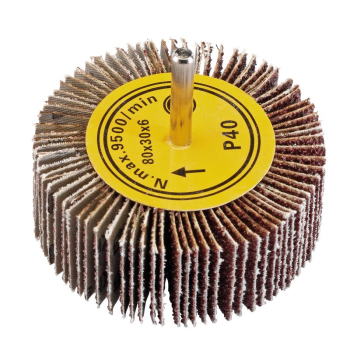 Draper PTAFW80 Abrasive Flap Wheel, 80 x 30mm, 40 Grit - Code: 76485 - Pack Qty 1