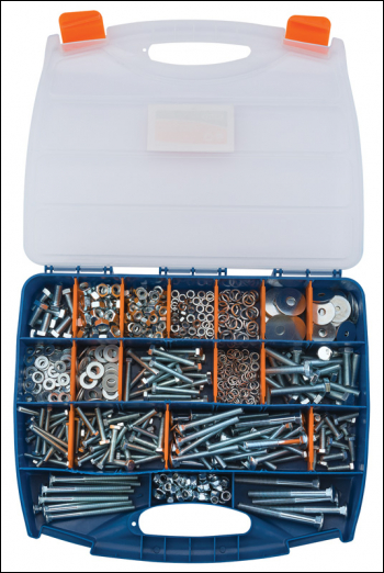DRAPER Nut, Bolt and Washer Assortment (780 Piece) - Pack Qty 1 - Code: 76770