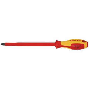 Draper 98 25 04 KNIPEX 98 25 04 VDE Insulated  Pozidriv® Screwdriver, PZ4 x 200mm - Code: 76808 - Pack Qty 1