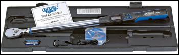 DRAPER Electronic Precision Torque Wrench with RS232 and USB Interface, 1/2 inch  Sq. Dr., 68 - 340Nm - Pack Qty 1 - Code: 77990