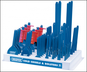 Draper *CB50 Display of 50 Bolsters and Cold Chisels - Code: 78202 - Pack Qty 1