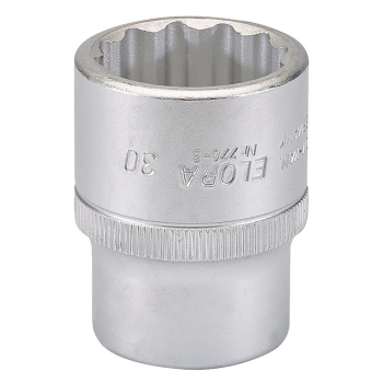 Elora Bi-Hexagon Socket, 3/4 inch  Sq. Dr., 30mm - 770-S 30 - Code: 78706 - Pack Qty 1