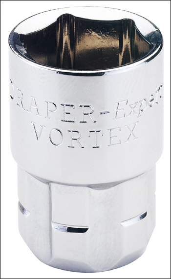 Draper VTX-MMA 12mm 6 Point 20mm Drive Vorte x Socket - Code: 78886 - Pack Qty 1
