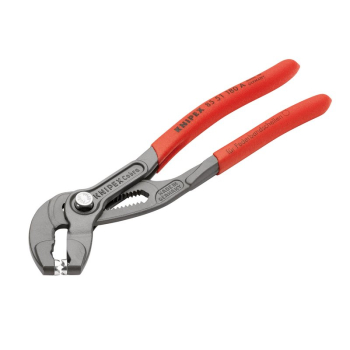 Draper 85 51 180 A SB KNIPEX 85 51 180 A SB Spring Hose Clamp Pliers with non-slip plastic coating grey atramentized, 180mm - Code: 79173 - Pack Qty 1