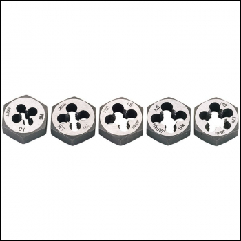Draper D25-MM/A Metric Hexagon Die Nut Set (5 Piece) - Code: 79198 - Pack Qty 1