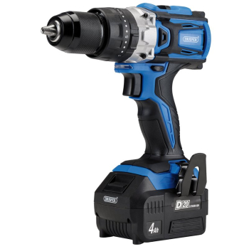 Draper D20CD60SET D20 20V Brushless Combi Drill, 1 x 4.0Ah Battery, 1 x Fast Charger - Code: 79894 - Pack Qty 1