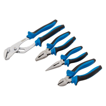 Draper SGPS/4 Soft Grip Pliers Set (4 Piece) - Code: 81147 - Pack Qty 1
