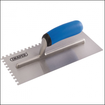 Draper ASTSGW Soft Grip Adhesive Spreading Trowel, 120 x 280mm - Code: 81256 - Pack Qty 1