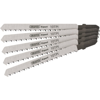 Draper DT101B Draper Expert DT101B Jigsaw Blade Set, 100mm (5 Piece) - Code: 81716 - Pack Qty 1