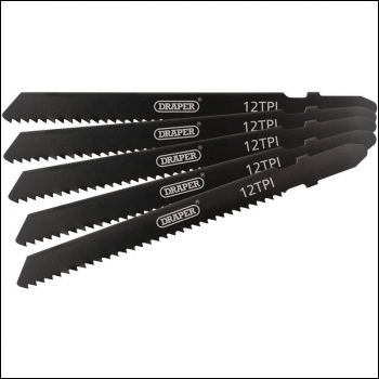 Draper DT119B DT119B Jigsaw Blade Set, 92mm (5 Piece) - Code: 81722 - Pack Qty 1