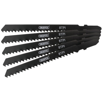 Draper DT111C Draper Expert DT111C Jigsaw Blade Set, 100mm (5 Piece) - Code: 81724 - Pack Qty 1