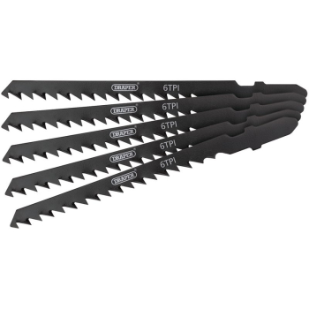 Draper DT244D DT244D Jigsaw Blade Set, 100mm (5 Piece) - Code: 81727 - Pack Qty 1