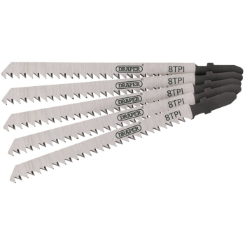 Draper DT301CD DT301CD Jigsaw Blade Set, 115mm (5 Piece) - Code: 81728 - Pack Qty 1