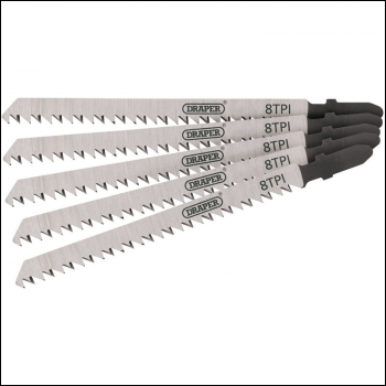 Draper DT301CD DT301CD Jigsaw Blade Set, 115mm (5 Piece) - Code: 81728 - Pack Qty 1