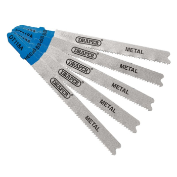 Draper DT118A DT118A Jigsaw Blade Set, 92mm (5 Piece) - Code: 81729 - Pack Qty 1