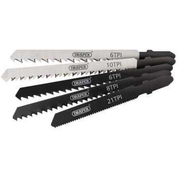 Draper JSBCOM5 Assorted Jigsaw Blade Set (5 Piece) - Code: 81734 - Pack Qty 1