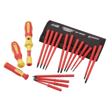 Draper 965T/19 XP1000® VDE Interchangeable Torque Screwdriver Set (19 Piece) - Code: 81762 - Pack Qty 1