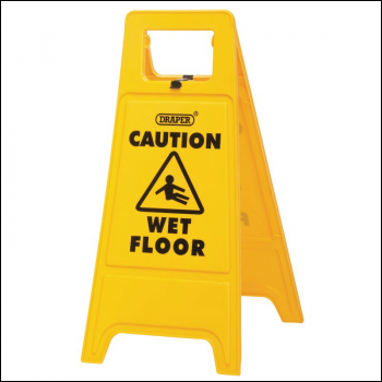 Draper WFWS/B Wet Floor Warning Sign - Code: 82134 - Pack Qty 1