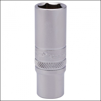 Draper BT-MM/MS 6 Point Deep Socket, 1/4 inch  Sq. Dr., 12mm - Code: 82142 - Pack Qty 1