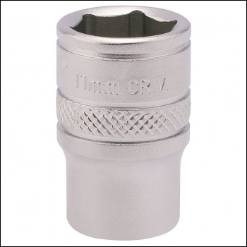 Draper B-MM/MS Socket, 1/4 inch  Sq. Dr., 11mm - Code: 82144 - Pack Qty 1