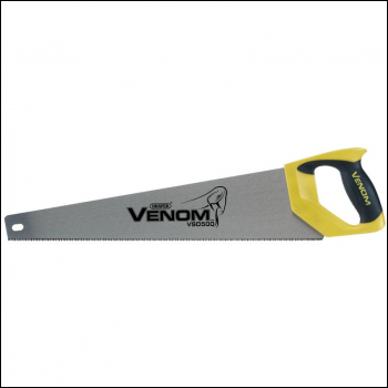 Draper VSD500 Draper Venom® Second Fix Double Ground Handsaw, 500mm, 11tpi/12ppi - Code: 82195 - Pack Qty 1