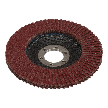 Draper FDA115 Aluminium Oxide Flap Disc, 115 x 22.23mm, 60 Grit - Code: 82360 - Pack Qty 1
