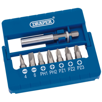 Draper MBH8 Screwdriver and Magnetic Bit Set (8 Piece) - Code: 82391 - Pack Qty 1