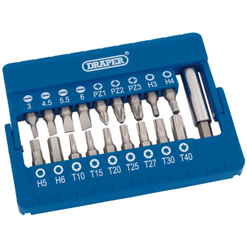 Draper MBH19 Screwdriver and Magnetic Bit Holder Set (19 Piece) - Code: 82393 - Pack Qty 1