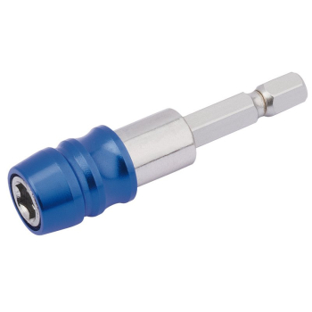 Draper MH/QR/60/B Quick Release Bit Holder, 65mm, 1/4 inch  (F) x 1/4 inch  (M) - Code: 82410 - Pack Qty 1