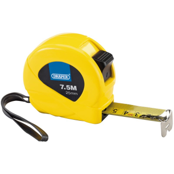 Draper HVMT/DBOX12 Measuring Tapes, 7.5m/25ft x 25mm, 3 Colours (Dispenser of 12) - Code: 82440 - Pack Qty 12